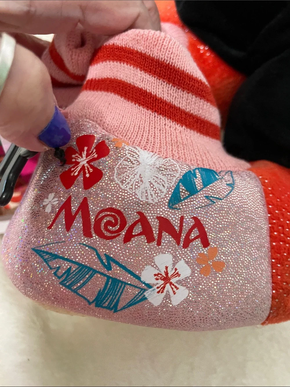 Disney Moana slippers size 7/8